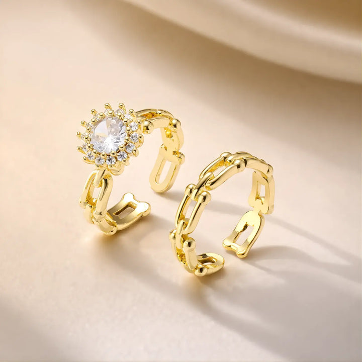 Éclat Chain Duo | 手もとに、静かな華やぎ