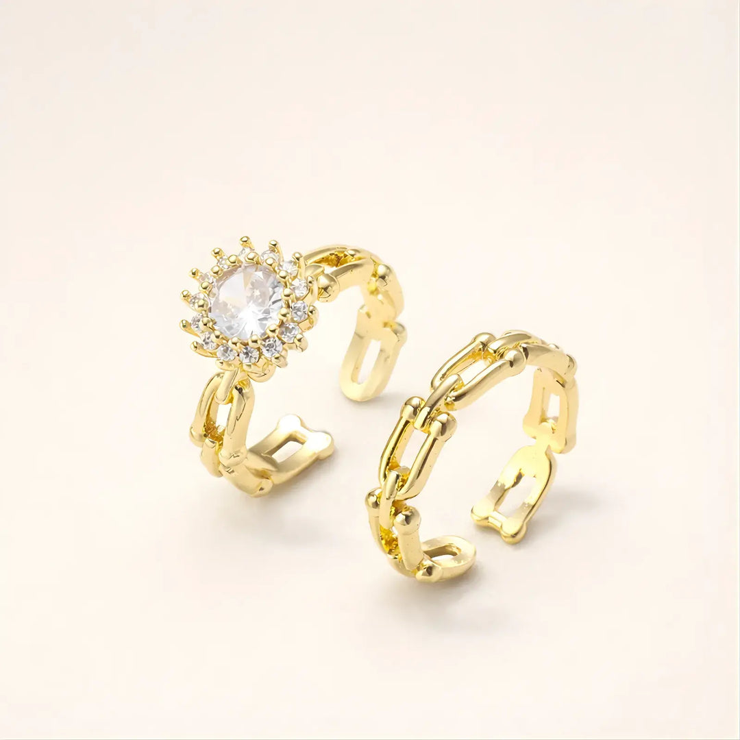 Éclat Chain Duo | 手もとに、静かな華やぎ