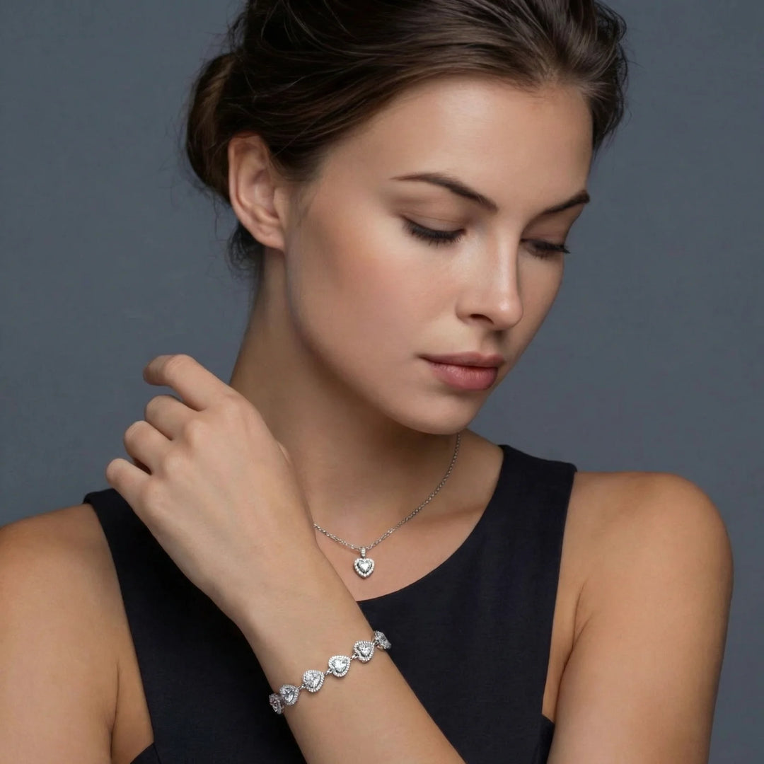 ハートシンフォニー モアサナイトセット | kuroda jewelry