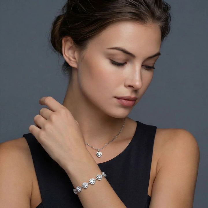ハートシンフォニー モアサナイトセット | kuroda jewelry