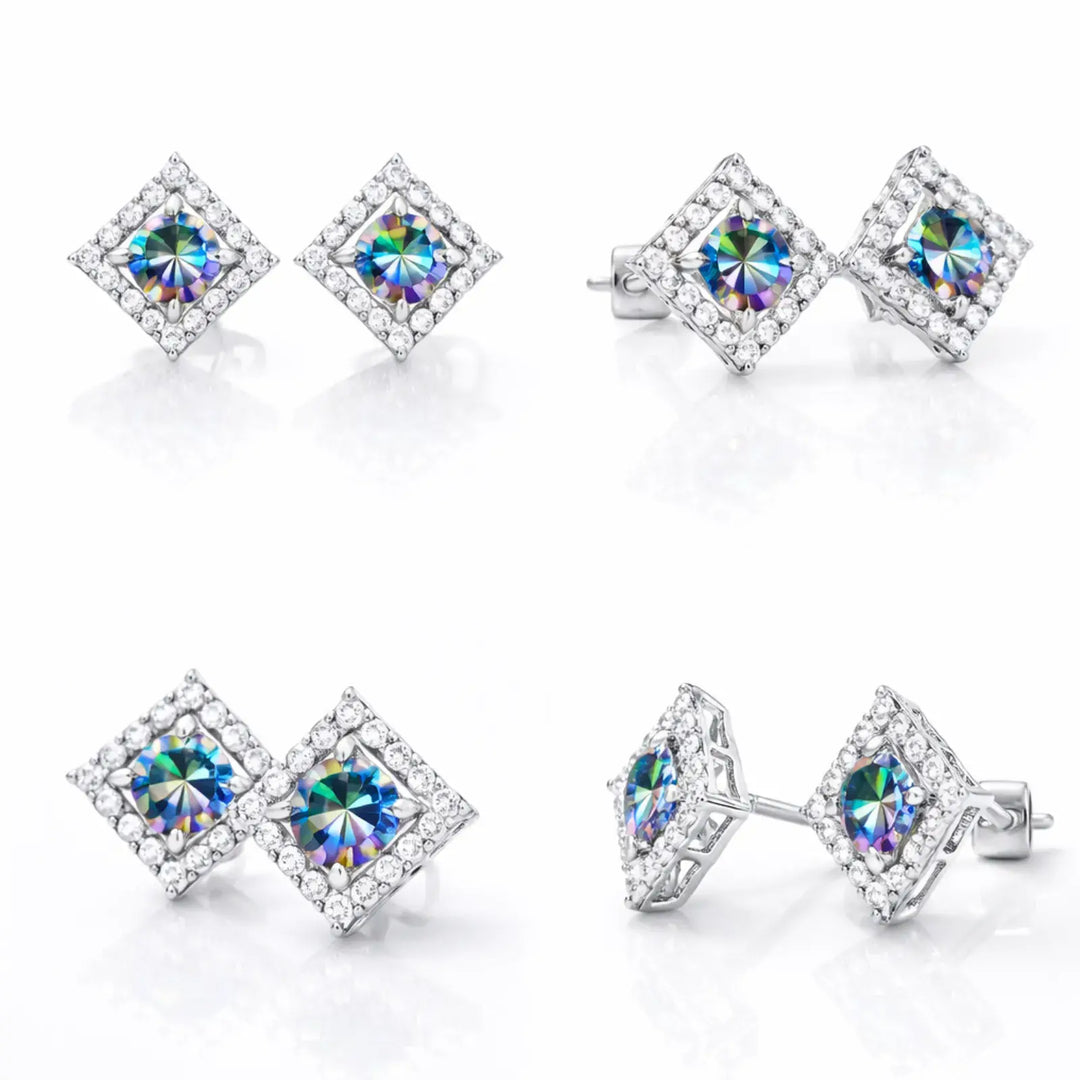 Aurora Frame Studs | 静かな光を、耳元に