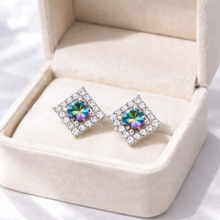 Aurora Frame Studs | 静かな光を、耳元に