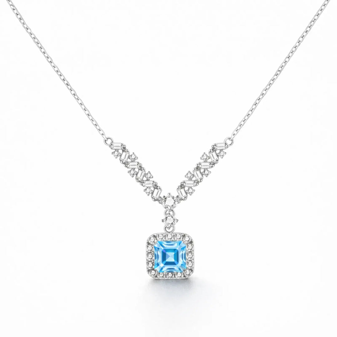 Azure Arc Necklace | 静かな青が、印象になる。